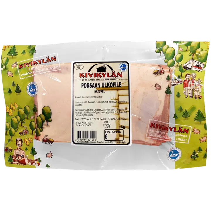 Kivikylän Porsaan ulkofile naturel 0,8-1,2 kg