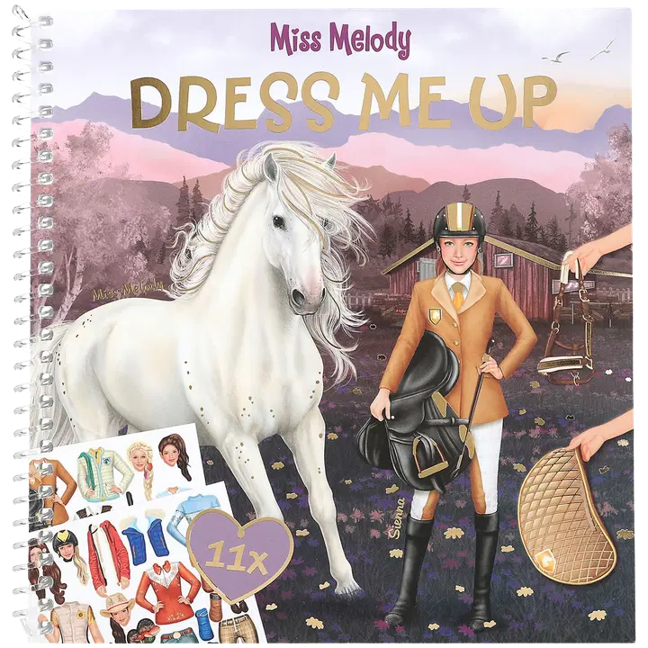 Topmodel miss melody kleepimisraamat riietamine