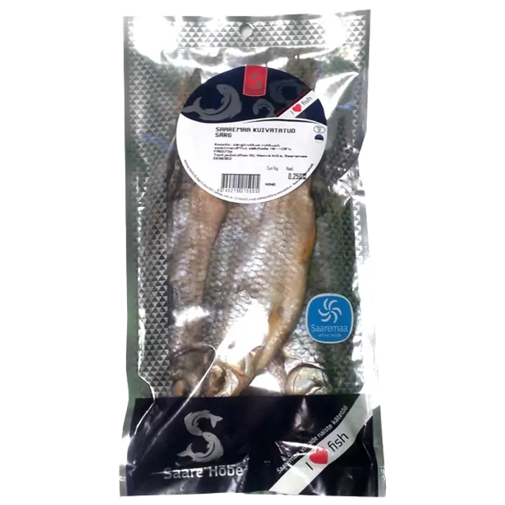 Saare Hõbe Särg Kuivatatud 250 G