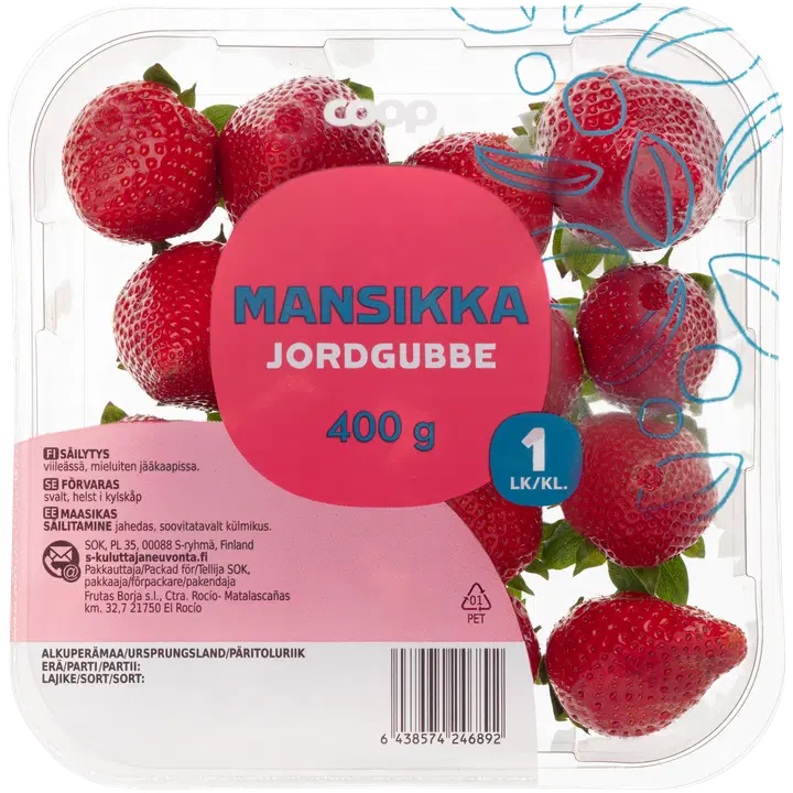 Maasikad 400 g I klass