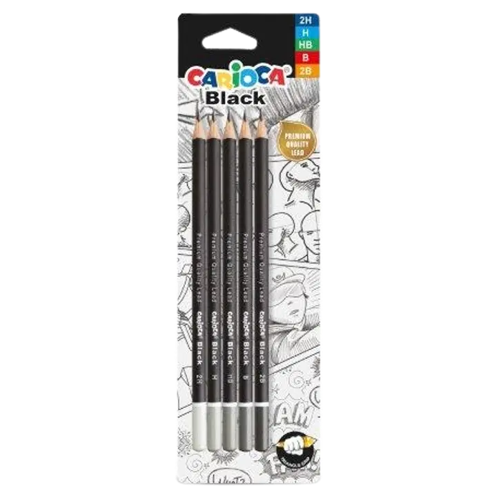 Har.pliiats black 5 erineva tugevusega