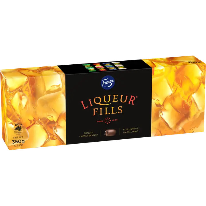 Fazer Liqueur Fills likööritäytteinen suklaakonvehti 350g