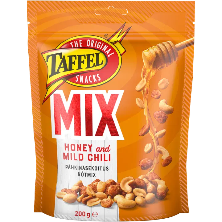 Taffel Mix honey & mild chili pähkinäsekoitus 200g