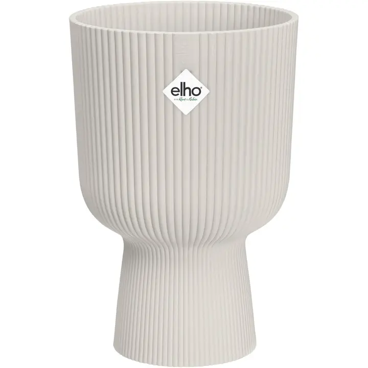 Elho korotettu ruukku vibes coupe 14cm luonnonvalkoinen