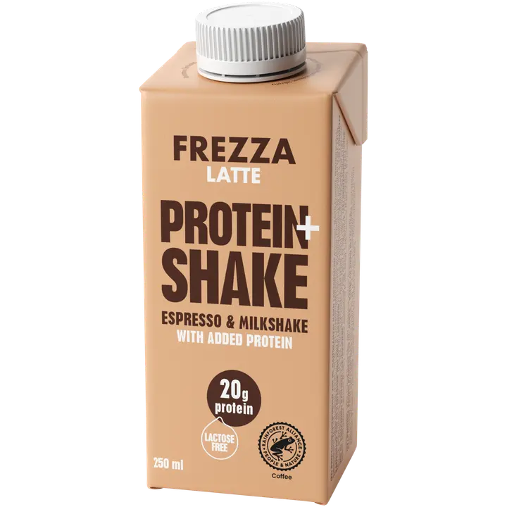 Frezza proteiinikahvipirtelö 250 ml Latte laktoositon RFA
