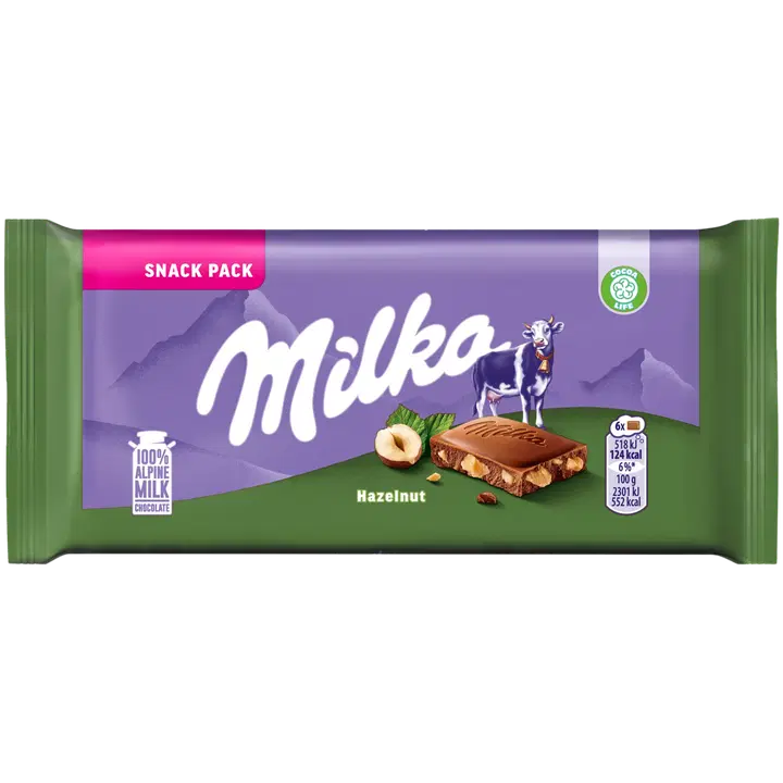 Milka piimašokolaad pähklitega 45g