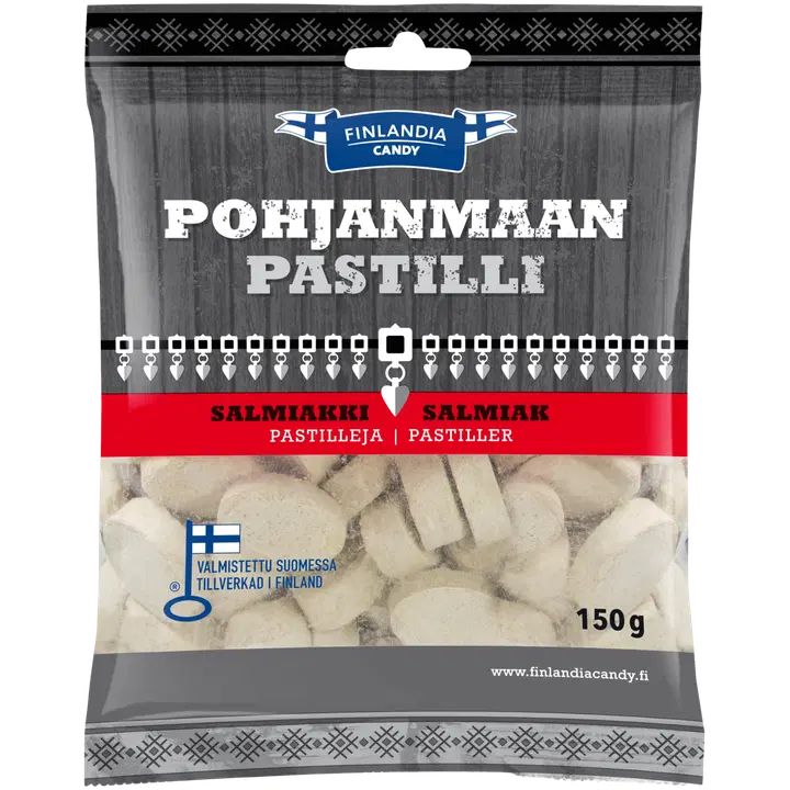 Finlandia Candy Pohjanmaan pastilli 150g salmiakkipastilleja