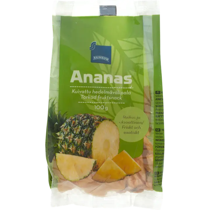 Rainbow kuivatatud ananass 100 g