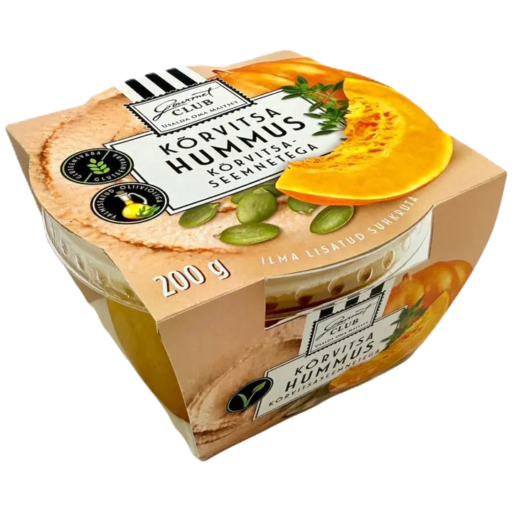 Gourmet Club kõrvitsaga hummus, 200g