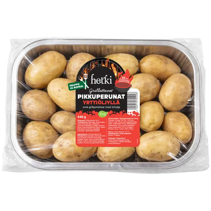 Hetki Grillattavat Pikkuperunat yrttiöljyllä 440 g