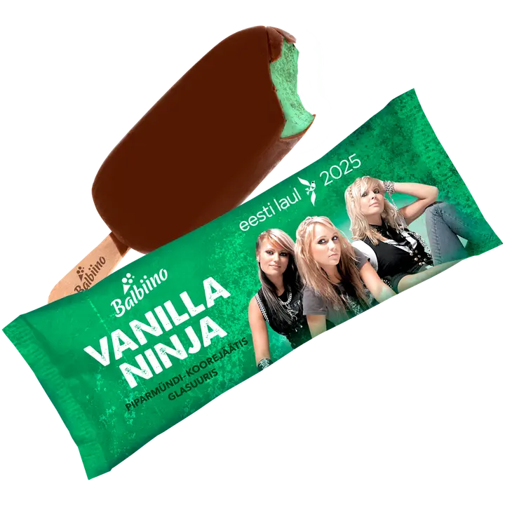 Vanilla Ninja Piparmündimaitseline koorejäätis glasuuris, 110ml/80g