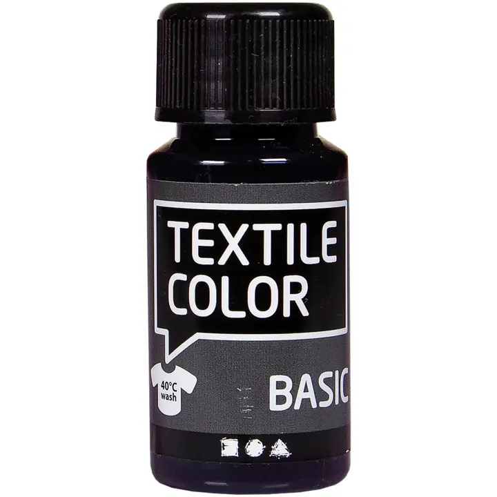 Nellen kangasväri 50ml musta