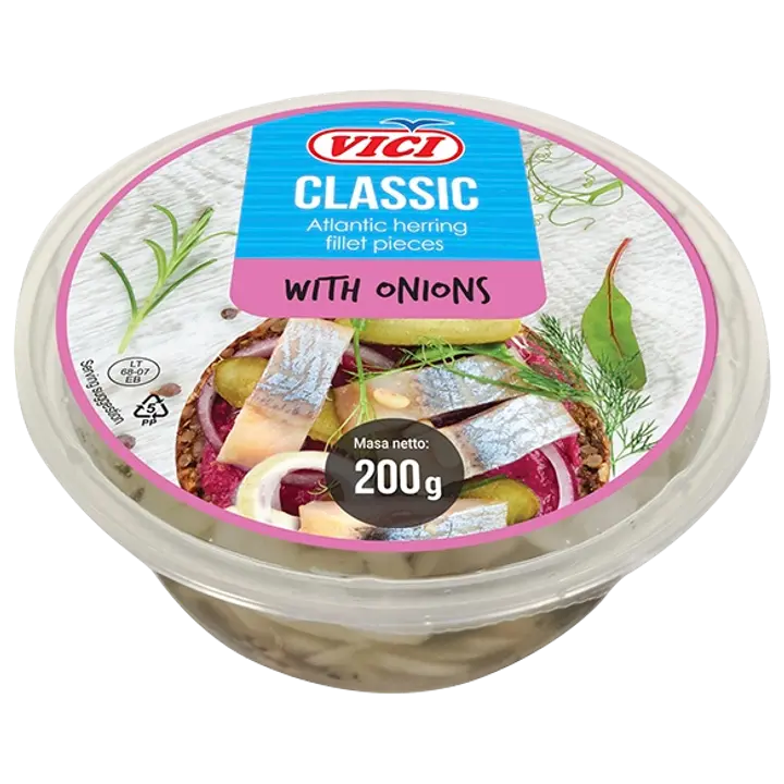 Vici Heeringafilee Tükid Sibulaga Õlis 200G