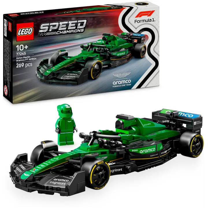 LEGO® Speed Champions Aston Martin Aramco F1® AMR24 kilpa-auto 77245