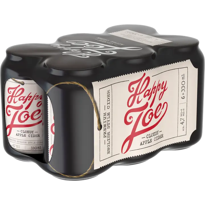 6 x Happy Joe Cloudy Apple siideri 4,7% 0,33 l