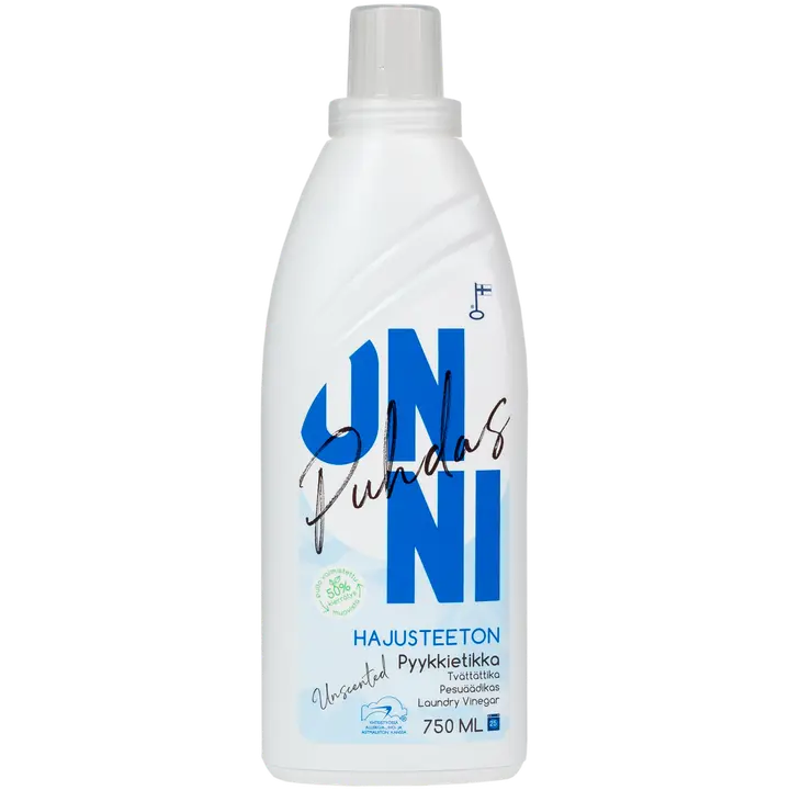 Puhdas ONNI Pyykkietikka Hajusteeton 750 ML