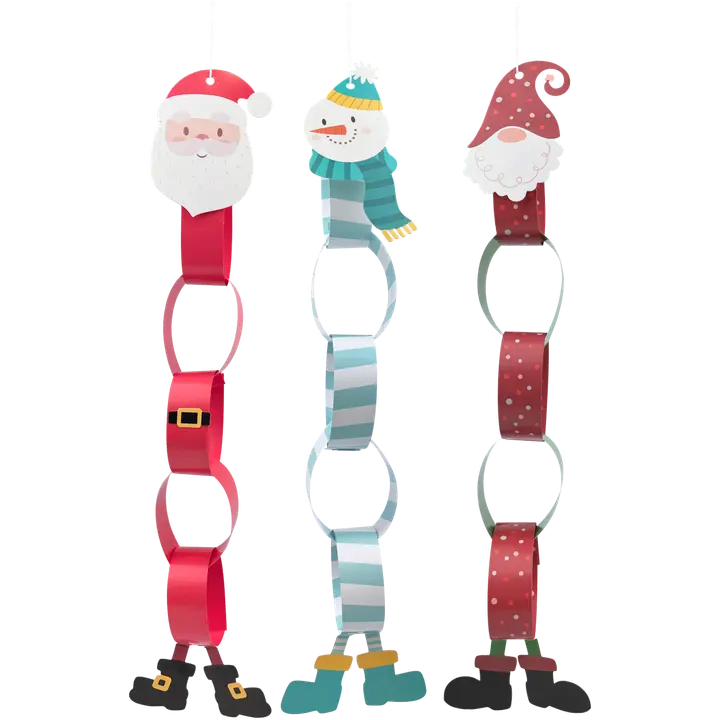 Jouluaiheiset askartelukoristeet 3 erilaista, lajitelma