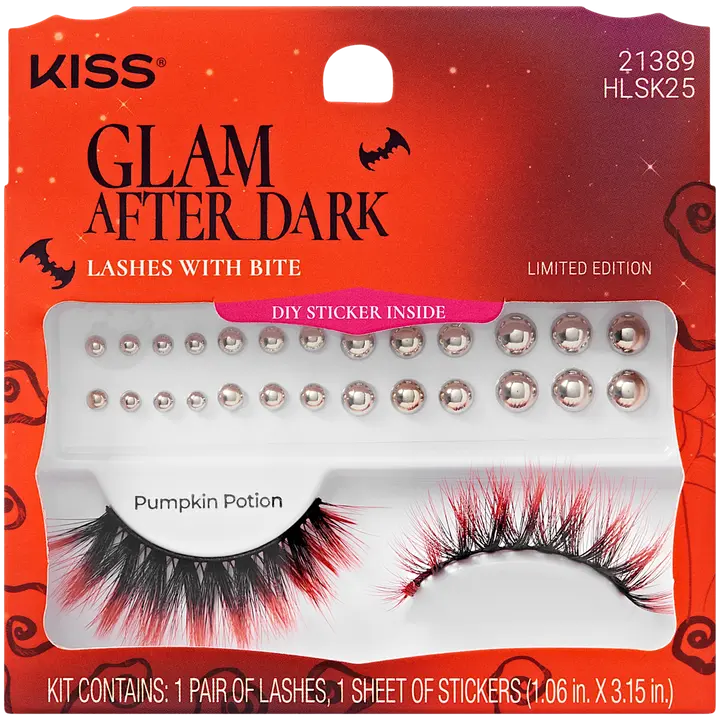 Kiss Halloween lash & sticker kit 25 1 pari