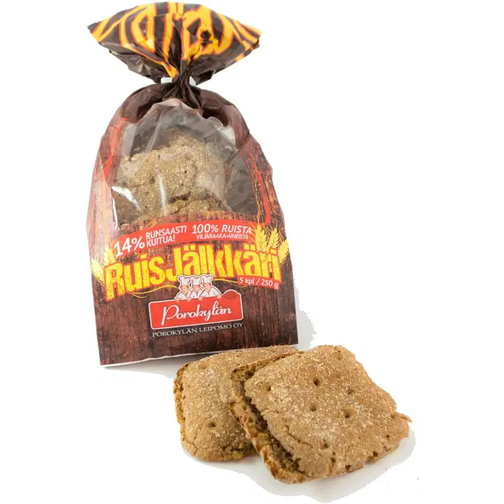 Porokylän Leipomo Ruisjälkkäri täysjyväruisleipä 5 kpl / 250 g
