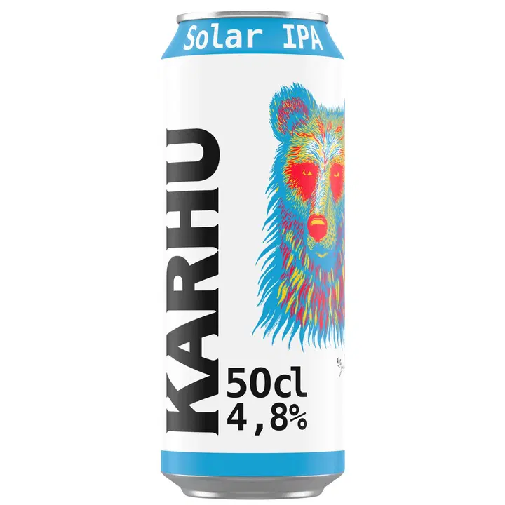 Karhu Solar IPA olut 4,8 % tölkki 0,5 L