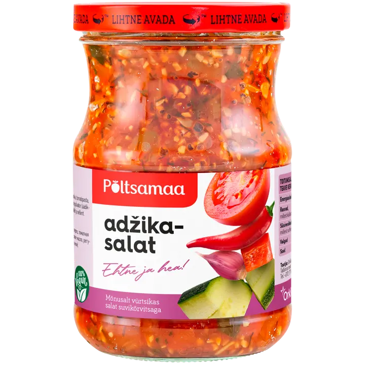 Põltsamaa adžikasalat suvikõrvitsaga 550g