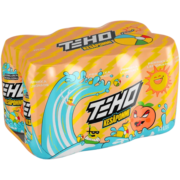 6xTEHO Kesäpommi energiajuoma 0,33 l tlk