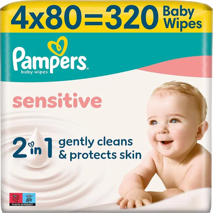 Pampers 320kpl Sensitive Baby Wipes puhdistuspyyhe