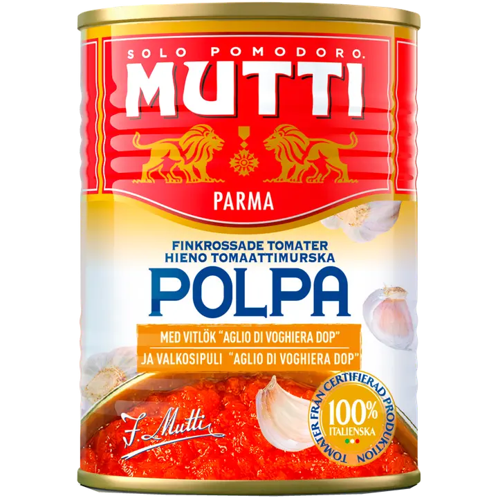 Mutti Polpa valkosipuli hieno tomaattimurska 400g