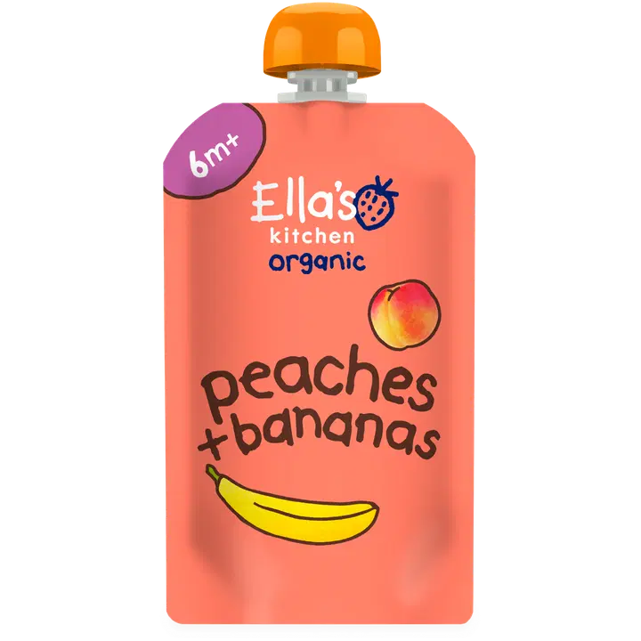 Ella's Kitchen Persikka-banaanisose alkaen 6kk LUOMU 120g