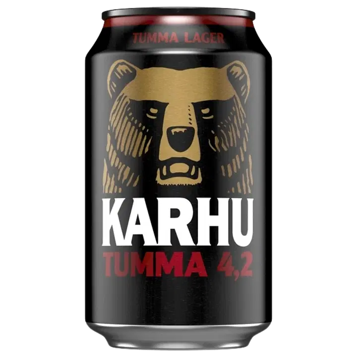 Karhu Tumma Lager olut 4,2 % tölkki 0,33 L