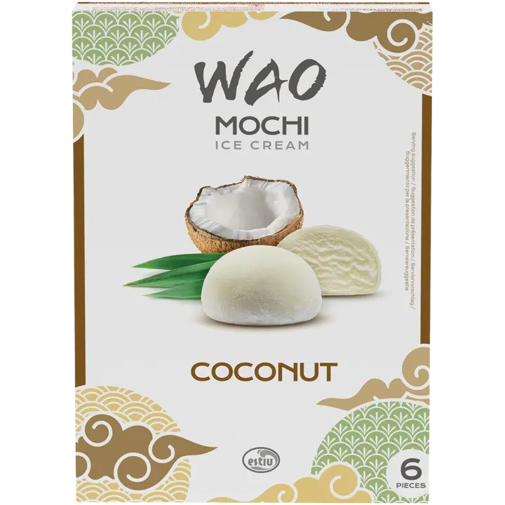 WAO Mochi jäätelö 6x35g kookos