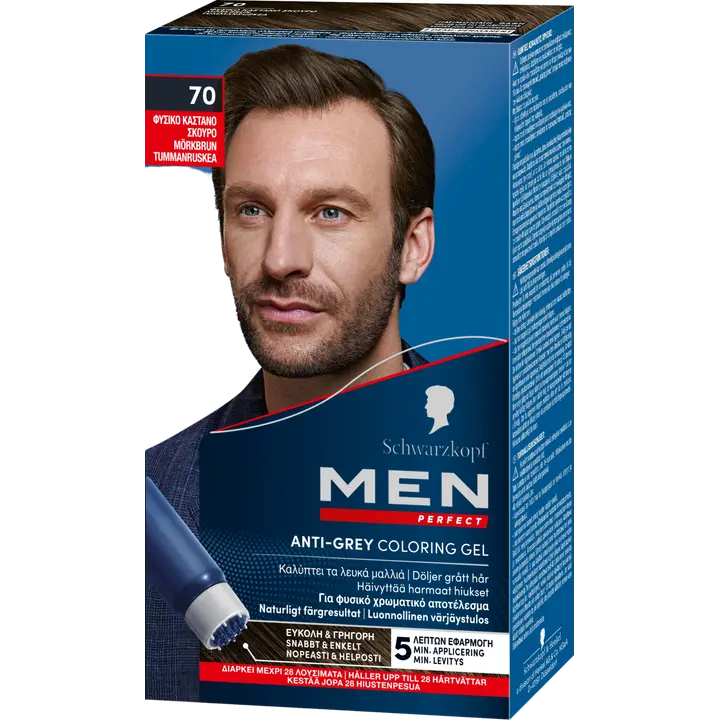 Schwarzkopf Men Perfect 70 Tummanruskea hiusväri