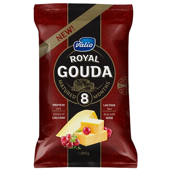 Valio Juust Royal Gouda Black, 200 g