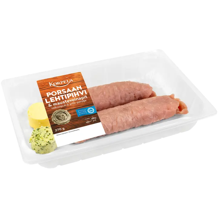 Korpela Porsaan lehtipihvi & maustevoit 270g