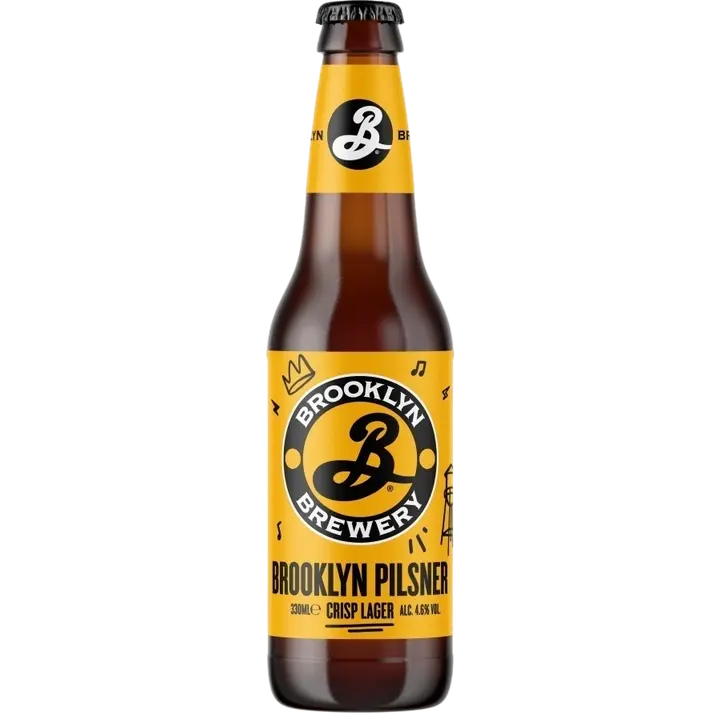 Brooklyn Pilsner Pils olut 4,6 til-% lasipullo 0,33 L