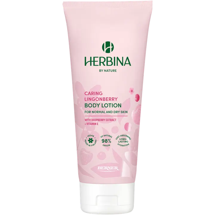 Herbina 200ml vartalovoide Caring Lingonberry