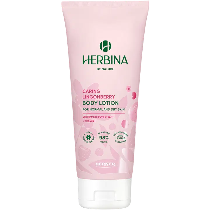 Herbina 200ml vartalovoide Caring Lingonberry