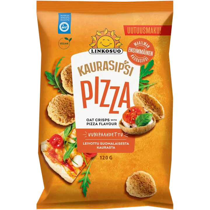 Linkosuo Kaurasipsi 120g Pizza