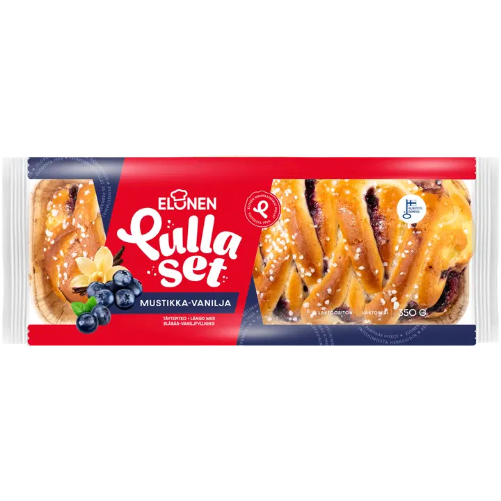 Elonen Pullaset Mustikka-vaniljapitko 350g