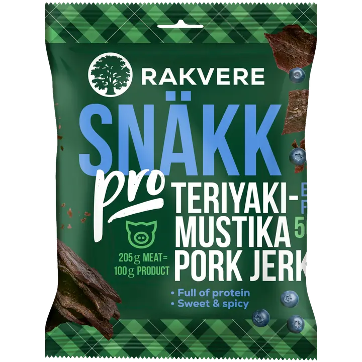 Rakvere Teriyaki-Mustika Pork Jerky 50 G