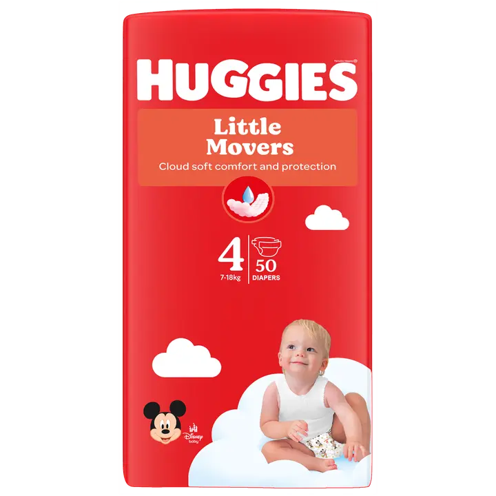 Huggies Teippivaippojen koot 4 50 st