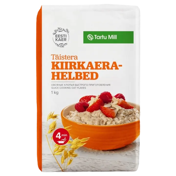 Tartu Mill täistera kiirkaerahelbed 1 kg