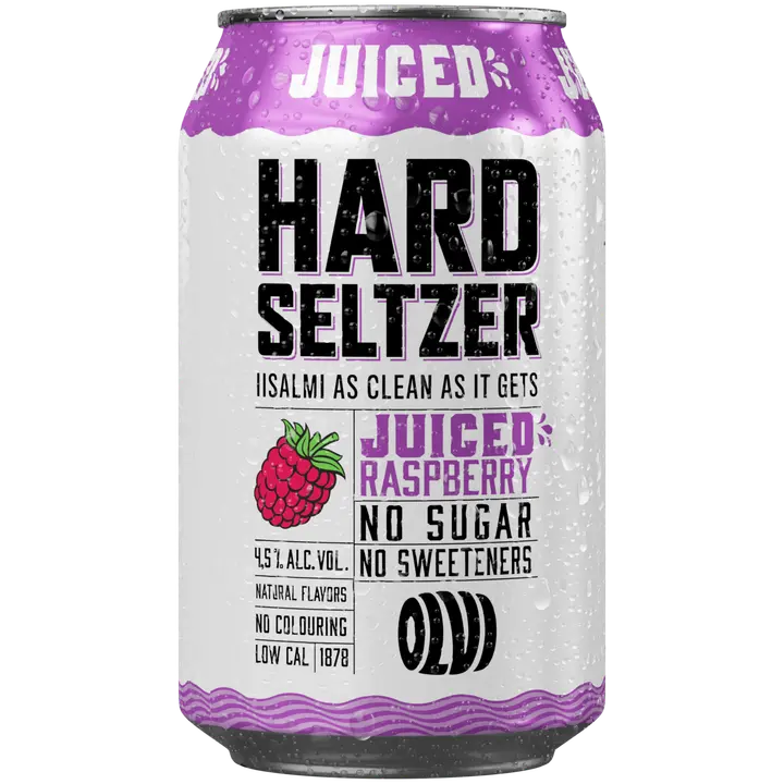 OLVI Hard Seltzer Juiced Raspberry 4,5 % 0,33 l tlk