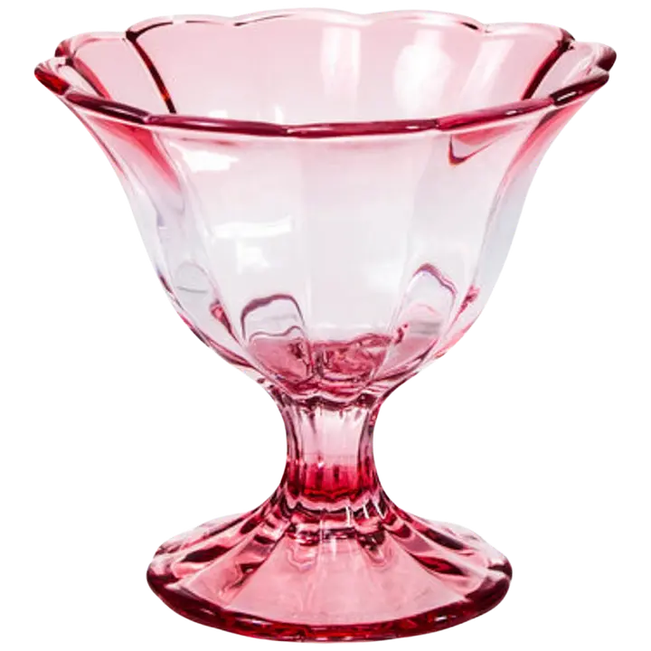 Klaasit kauss roosa 12 cm