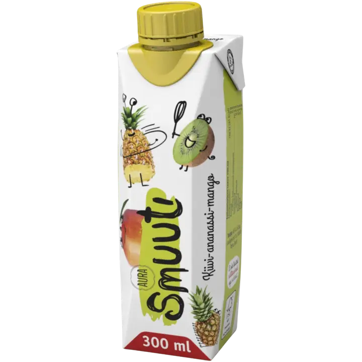 Aura smuuti kiivi-ananass-mango 300ml