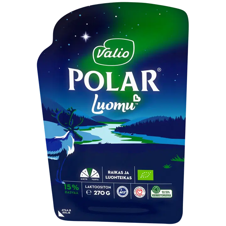 Valio Polar® Luomu™ 15 % e270 g viipale