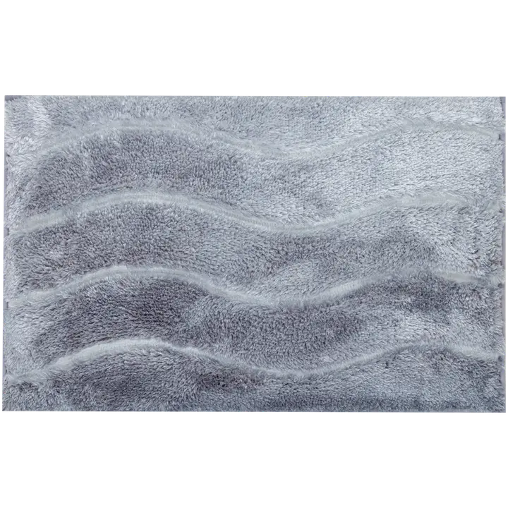 House kylpyhuoneen matto Wave 50 x 80 cm vaaleanharmaa