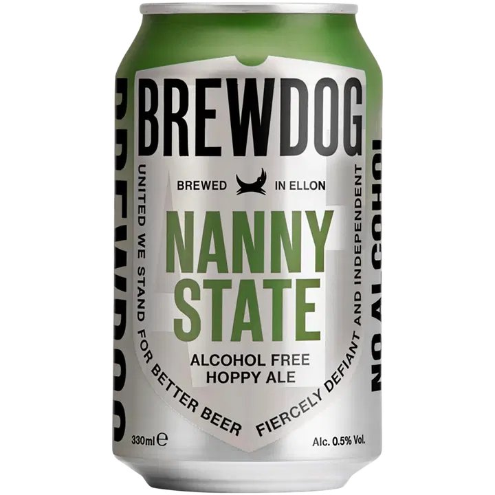 BrewDog Nanny State Hoppy Ale 0,5% 0,33l alkoholiton oluttölkki