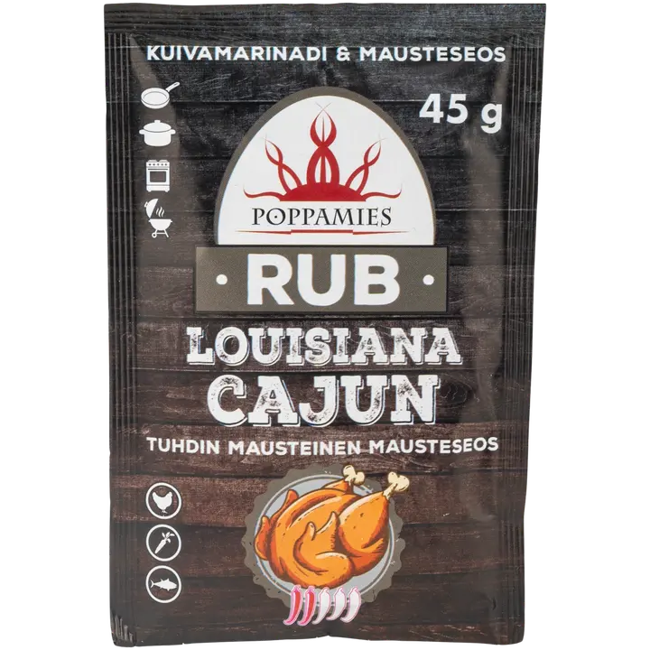 Poppamies Rub Louisiana Cajun mausteseos 45g