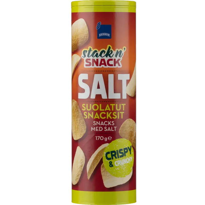 Rainbow suolatut snacksit 170 g